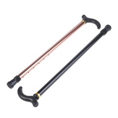 Aluminum Alloy Adjustable Walking Stick 75-90cm Anti-Skid Hiking Cane Height