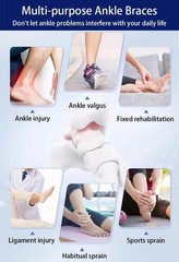Ankle Braces for Men Women, 2 pcs Ankle Compression Sleeve Plantar Fasciitis