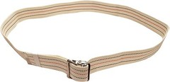 Gait Belt for Patient Transfer & Walking with Metal Buckle LiftAid Beige