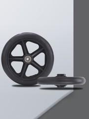 6/8Inch Wheelchair Front Castor Wheels Anti Slip Solid Tire Wheel Replacement