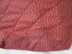 Quilted Lined Brown Fabric Bag w Ties 8.5” by 8.5” Walker Wheelchair Stroller