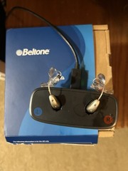 Beltone Commence 3 62-DRWC RIE Digital RIC Rechargeable Hearing Aids+Case