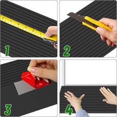1″ Rise Threshold Ramps for Doorways, 2000 Lbs Load Capacity, 35.5″ Wide Natu…