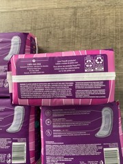 Lot of 4 Poise Pads Regular Length Light Absorbency 30 Pads Each