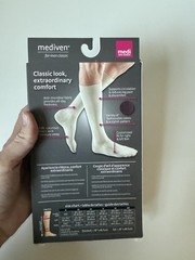 Mediven Men Classic 30-40 IV Compression Socks Calf Closed Toe Tan NEW