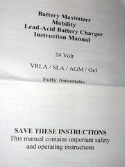 Lead-Acid Battery Maximizer Charger 24V Mobility Wheelchair VRLA SLA AGM Gel
