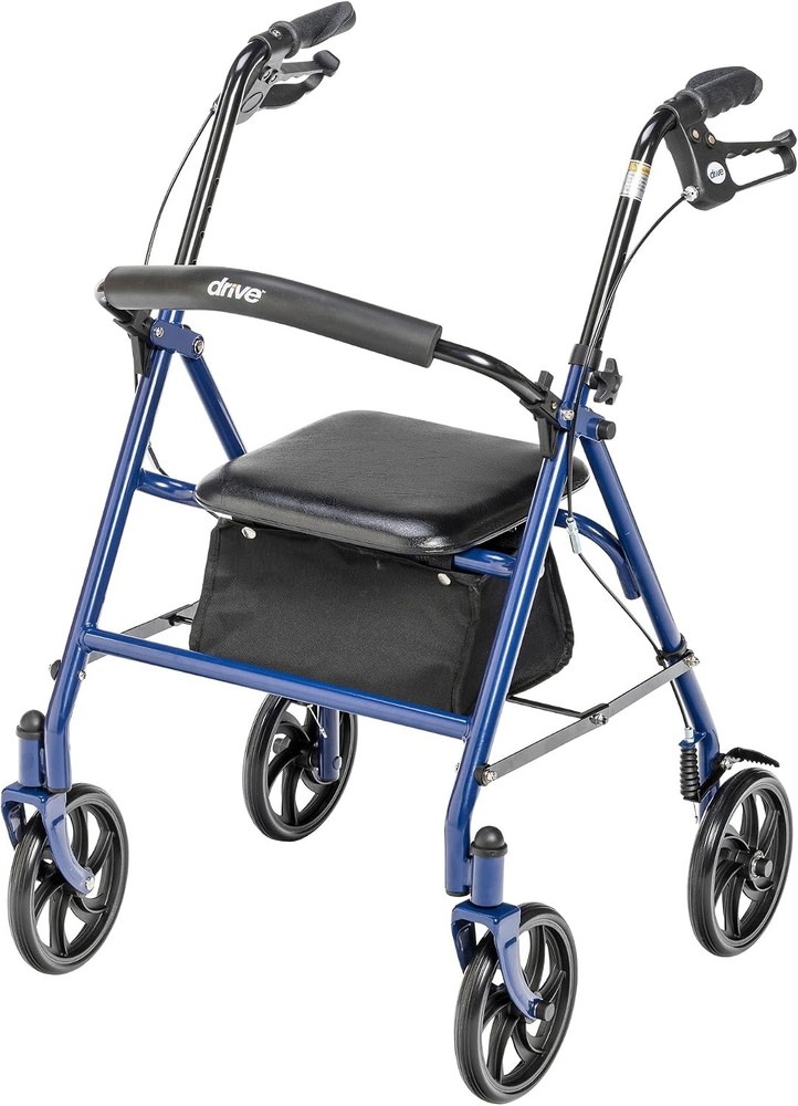 Walker Seat Stable Mobility Height Adjustable Durable Steel Frame 7.5 350