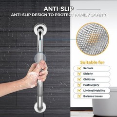 2 Pack 24-Inch Anti Slip Shower Handles 1″ diameter Stainless Steel