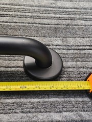 (QTY 3) Commercial Grab Bar Stainless Steel 24″ Matte Black IGPS-240-QCR-MB