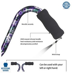 Folding Walking Cane Adjustable 17-38 Inch Self Standing Aluminum Lightweight