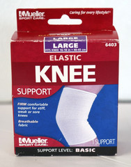 Mueller Sport Care #6403 Elastic Knee Support – Large, White