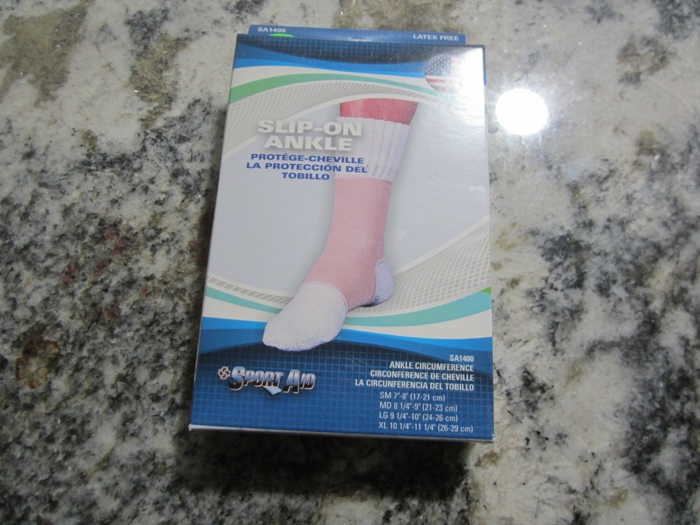 Sport Aid Slip-On Ankle (Ankle circum. 7-8 Inches) Beige Small
