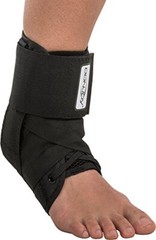 DonJoy Stabilizing Pro Ankle Support Brace, Black, Medium (Pack of 1), Black