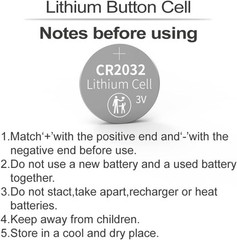40 Pack CR2032 Batteries, 3V Lithium Coin Battery for Small Electronic…