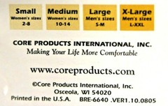 Core Products Body Shield Posture Support Latex Free for Correcting Posture