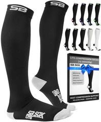 SB SOX Lite Compression Socks for Men & Women (15-20mmHg) – Best Compression …