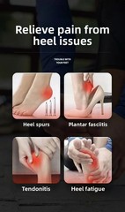 Heel Shoe Inserts Medical Soft Silicone Relief for Long Time Standing Foot Pain