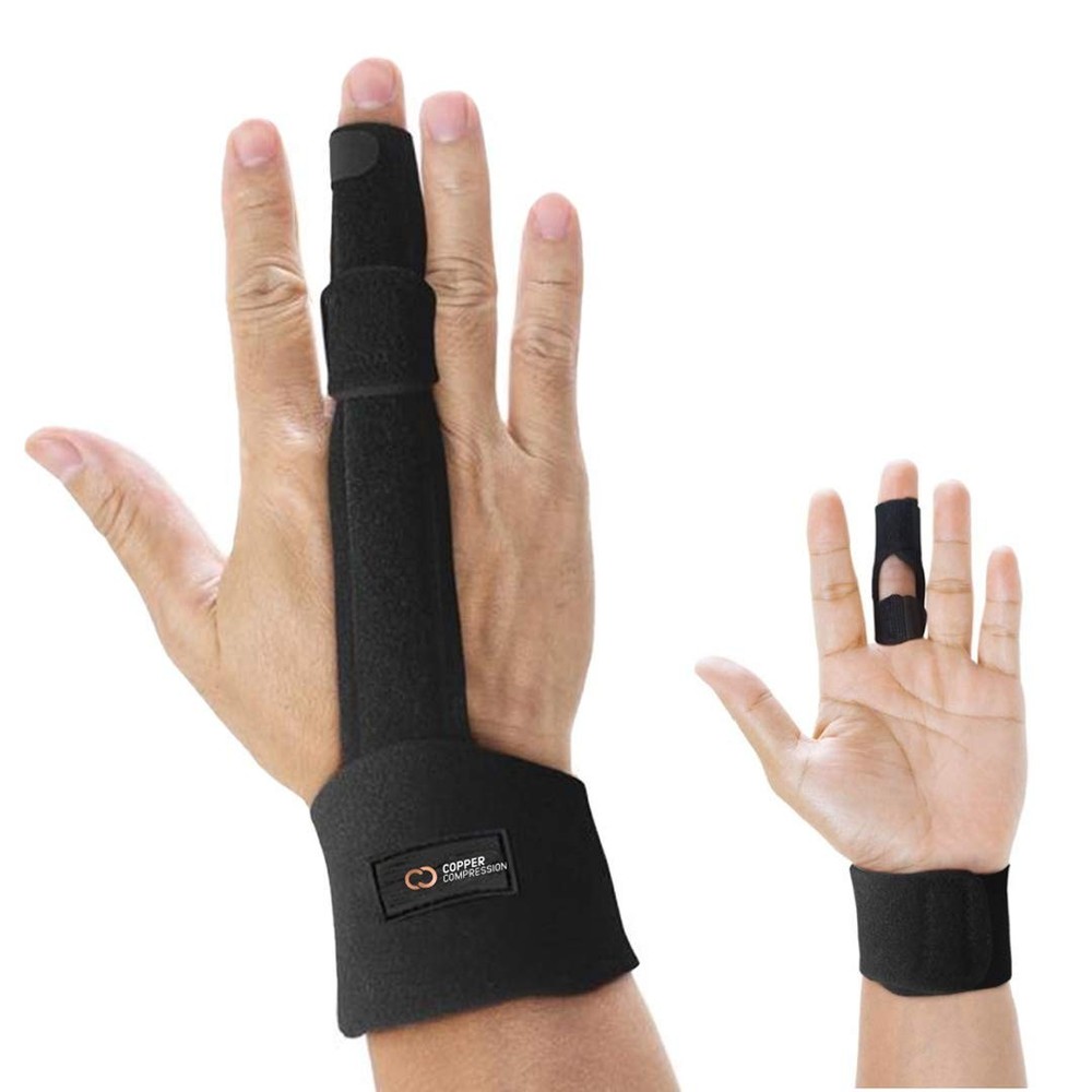 Copper Compression Finger Splint Medical Grade Aluminum Orthopedic Brace Spl…