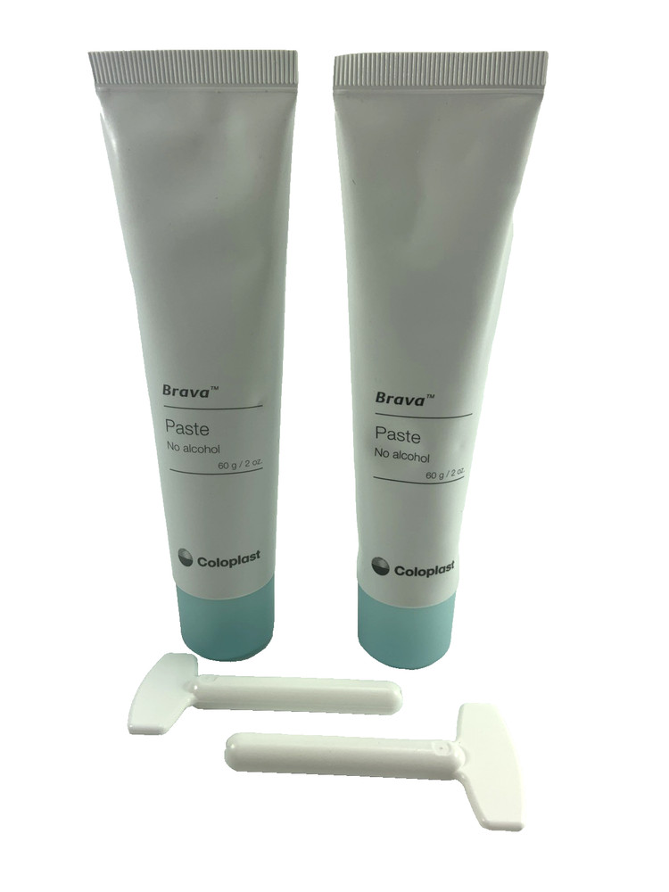 2 PK Coloplast 12050 Brava Paste Alcohol Free 2 oz Tube2 Exp: 6/2026-2027