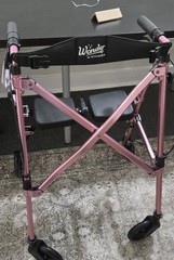 Stander Wonder Able Life Foldable Rollator Walker Regal Rose-4250RR-CB