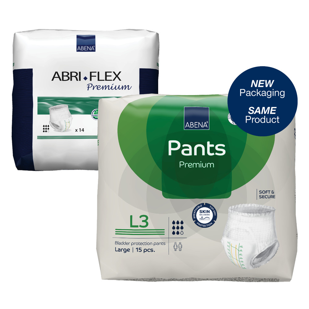 Abena Abri-Flex Protective Incontinence Underwear, Sizes S – XL, 84 Count