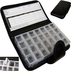 SEVEN 7 DAY PILL WALLET CASE Medication Storage Travel Dispenser Organiser UK P4