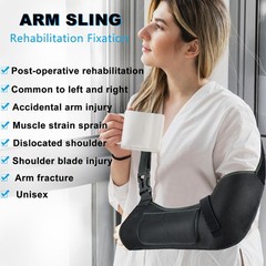 Breathable Arm Sling,Padded Shoulder Brace with Anti-Slip Thumb Loop,Unisex I…