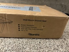 STARDRIX ADA FOLDING SHOWER SEAT 18X16 WALL MOUNT BENCH 400LB WHITE NEW