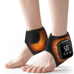 Pair Cordless Foot Ankle Massager Pain Relief with 3 Heat & 3 Vibration Modes