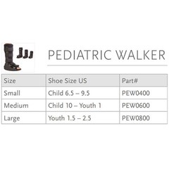 Ossur Black Walker Boot Small Hook and Loop Strap for Either Foot