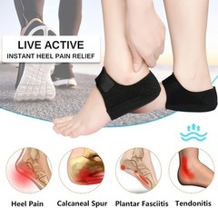 2× Plantar Fasciitis Heel Cups Heel Pain Heel Spur Cracked Heels Women Men USA