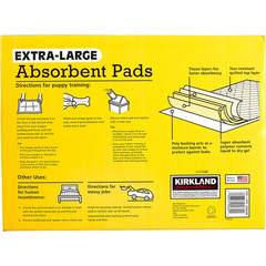 2-Pack Kirkland Signature Extra-Large Absorbent Pads, 30″ X 23″, 100-count
