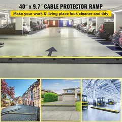 Triple Pack Cable Protector Ramp for Indoor & Outdoor Use – 11000 lbs Capacity
