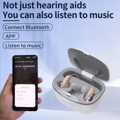 HighPower Bluetooth Rechargeable Hearing Aids For Seniors For Severe HearingLoss