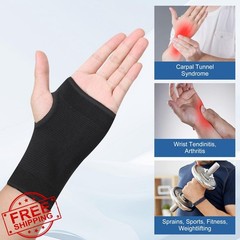 JUSDIQIR Palm Brace Wrist Support Black M