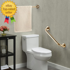 Brass Shower Grab Bar Gold Support Bar Bathroom Hand Safety Handrail for Elderly