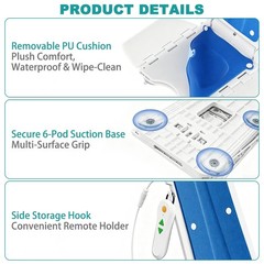 Irtme Electric Lift Chair for Elderly, Foldable Bath & Floor Lift Remote, 308Lbs