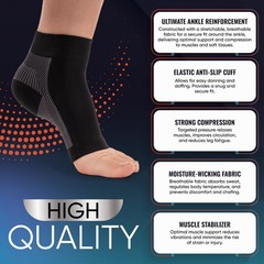Ankle Brace Support Compression Socks Foot Wrap For Tendonitis Arthritis