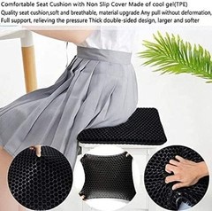 Breathable Non-Slip Gel Cushion for Office or Car – Ultimate Comfort & Support