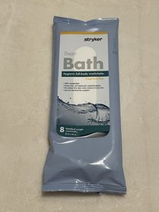 Stryker Sage Bath Hygienic Full-body Washcloths – Fragrance Free, 8 Count (1 Pk)