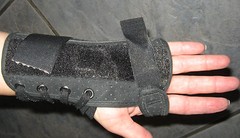 Wrist Brace Lace Up size XS Hook and Loop Closure over Laces Black C-Tick C-4