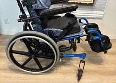 Quickie IRIS Tilt-in-Space Wheelchair 19×19 Frame 300lb Cap Sunrise Medical Blue