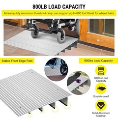 1″/2″/3″/4″/5″ Rise Threshold Ramps Aluminum Adjustable Ramps 800LB for Doorways