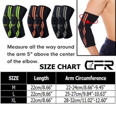 Elbow Brace Support Compression Sleeve Arthritis Tendonitis Reduce Joint Pain