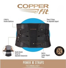 Lower Back Brace For Lumbar Ultra Back Support Copper Fit Plus Size (L to 3XL)