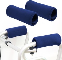Bcautay 2 Pack Walker Handle Cushions – Padded Hand Grip Covers, Dark Blue