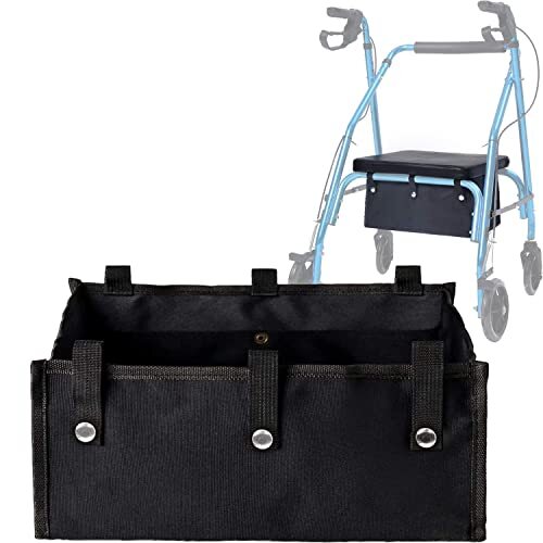 Bolsa de mano con cesta organizadora debajo del asiento para andador con andador
