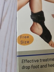 Vriksasana Posture Plantar Fasciitis Night Splint One Size With Socks S/M