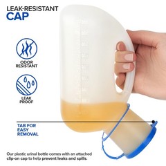 Unisex Urinal Bottle (2 Pack) – Portable for Women & Men – Female…