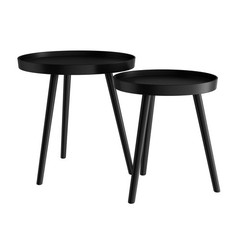 Nesting – Set Of 2 Round End For Living Room Bedroom Or – Set